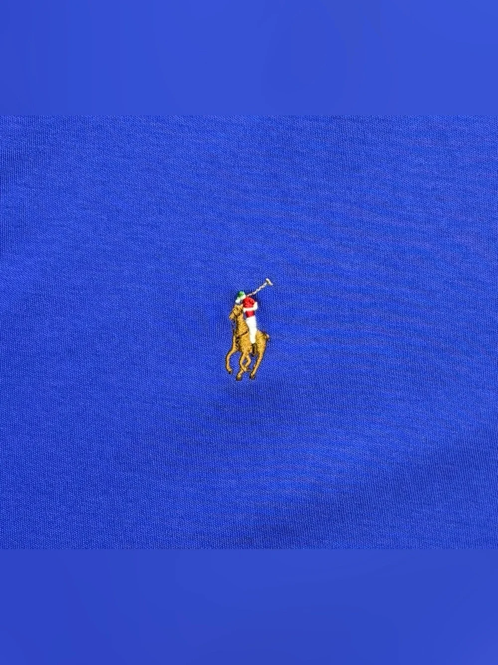 Ralph Lauren Men’s Polo Shirt in Royal Blue Pima Soft Touch